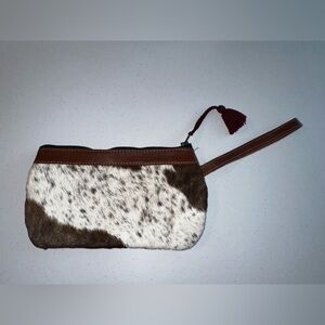 New! Cowhide Wristlet from Guatemala- Makes a great gift!